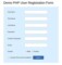 Registration Form Php Template