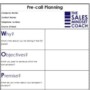 Pre Call Planning Template
