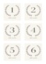Wedding Table Number Templates Free