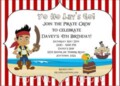 Jake And The Neverland Pirates Birthday Invitation Template