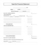 Year End Financial Statement Template