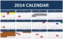 Ms Excel Calendar Template 2014