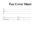 Fax Cover Sheet Template Microsoft Word