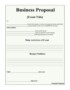 Free Business Plan Proposal Template