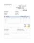 Word Invoice Template 2003