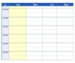 Microsoft Excel Weekly Schedule Template