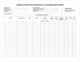 Audition Sign In Sheet Template