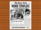 Old Newspaper Template For Word