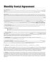 Monthly Rental Agreement Template