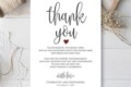 Free Wedding Thank You Card Template