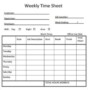 Printable Timesheet Template Pdf