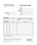 Parts Order Form Template