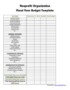 Fiscal Year Budget Template