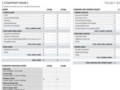 Year End Balance Sheet Template