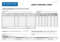 Disposal Form Template