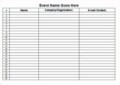 Microsoft Office Sign In Sheet Template