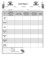 Daily Behavior Report Card Template