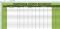 Small Business Bookkeeping Excel Template