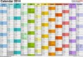 Yearly Planning Calendar Template 2014
