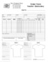 Embroidery Order Form Template Free
