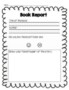 Book Report Template For Kindergarten