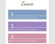 Microsoft Word Contents Page Template