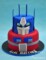 Optimus Prime Cake Template