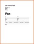 Fax Header Sheet Template
