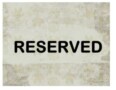 Reserved Sign Template Word