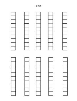 Printable Cuisenaire Rods Template - BestTemplatess - BestTemplatess