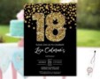 18Th Birthday Invitations Free Printable Templates