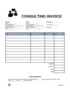 Invoice Template For Consulting Services