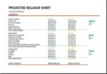 Balance Sheet Projection Template
