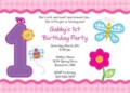 1St Birthday Party Invitation Template
