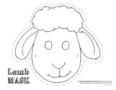 Sheep Mask Template Printable
