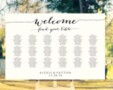 Wedding Reception Seating Chart Poster Template