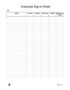 Staff Sign In Sheet Template