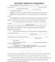 Security Service Contract Template