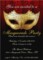 Masquerade Invitation Template Free