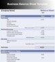 Corporate Balance Sheet Template