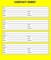 Contacts Sheet Template