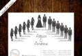 Wedding Party Silhouette Template