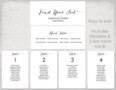 Free Wedding Table Plan Template Word