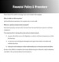 Financial Policies And Procedures Template