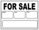 Printable Car For Sale Sign Template