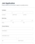 Simple Application Form Template