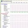 Home Budget Sheet Template