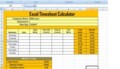 Excel Timesheet Calculator Template