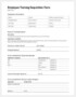 Employee Training Request Form Template
