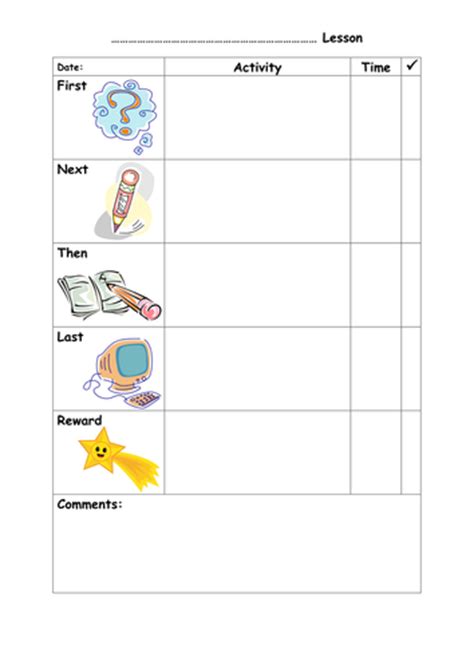 Sen Lesson Plan Template - BestTemplatess - BestTemplatess